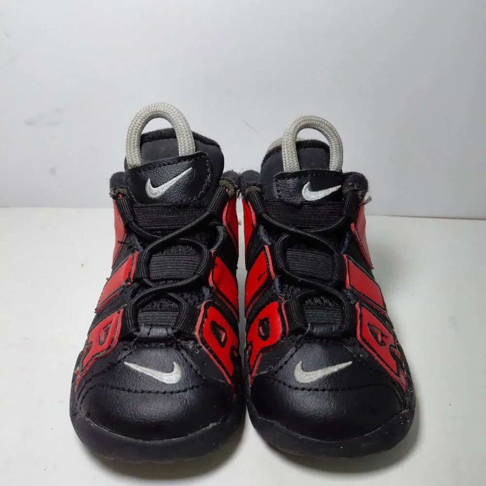 Nike Air More Uptempo Toddler Size 6C Comfy Sneakers Bred Shoes DM0020-001